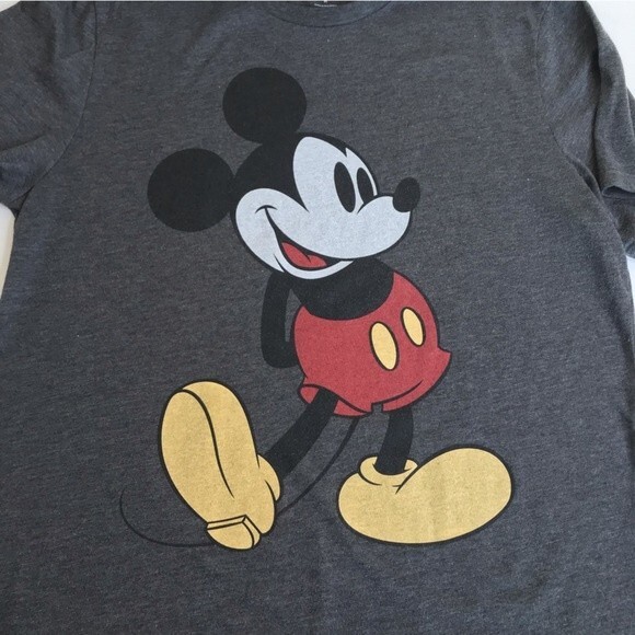 Disney X Old Navy Collectabilitees Mickey Mouse Heather Gray Unisex T Medium - Picture 4 of 11